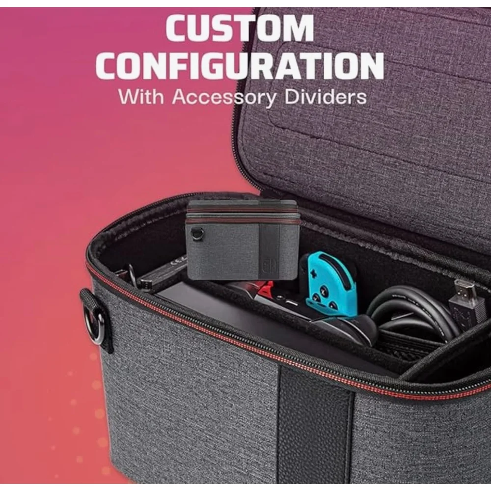 New Nintendo Switch PDP Overnight Case Gray Travel Bag